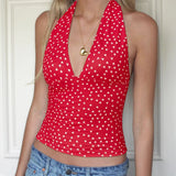 Litlookz Studio Y2K Plunge Neck Halter Top, view 4
