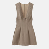 Litlookz Studio Y2K Plunge Neck Mini Dress, view 3