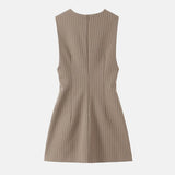 Litlookz Studio Y2K Plunge Neck Mini Dress, view 4