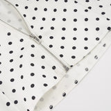 Litlookz Studio Y2K Polka Dot Lace Trim Top, view 5