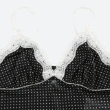Litlookz Studio Y2K Polka Dot Mesh Top, view 4