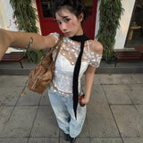 Litlookz Studio Y2K Polka Dot Mesh Tulle & Top, view 3