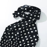Litlookz Studio Y2K Polka Dot Scarf Halter Top, view 3