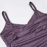 Litlookz Studio Y2K Purple Polka Dot Top, view 4