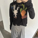 Litlookz Studio Y2K Rabbit Cropped Cardigan, view 2