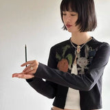 Litlookz Studio Y2K Rabbit Cropped Cardigan, view 5