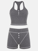 Litlookz Studio Y2K Racerback Top & Shorts Set, view 3