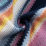 Litlookz Studio Y2K Rainbow Knitted Mini Dress, view 4