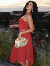 Litlookz Studio Y2K Red Top & Skirt Two Piece Set, view 2