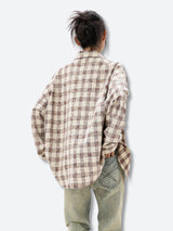 Litlookz Studio Y2K Retro Plaid Shirt, view 2
