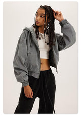 Litlookz Studio Y2K Retro Zip-Up Hoodie, view 6