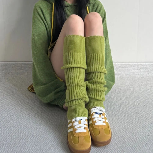Litlookz Studio Y2K Ribbed Knit Leg Warmers