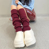 Litlookz Studio Y2K Ribbed Knit Leg Warmers, view 2