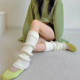 Litlookz Studio Y2K Ribbed Knit Leg Warmers, view 4