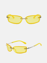 Litlookz Studio Y2K Rimless Rectangle Sunglasses, view 3
