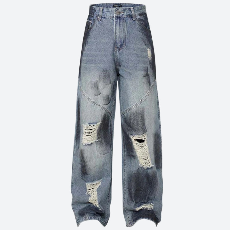 Litlookz Studio Y2K Ripped Denim Jeans