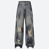 Litlookz Studio Y2K Ripped Denim Jeans, view 3