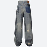 Litlookz Studio Y2K Ripped Denim Jeans, view 4