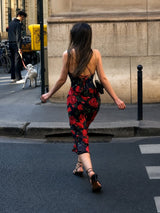 Litlookz Studio Y2K Rose Mesh Midi Dress, view 3