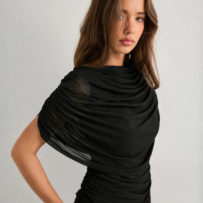 Litlookz Studio Y2K Ruched Drape Top