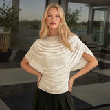 Litlookz Studio Y2K Ruched Drape Top, view 3