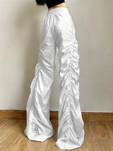 Litlookz Studio Y2K Ruched Parachute Pants, view 3