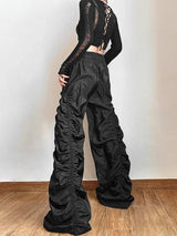 Litlookz Studio Y2K Ruched Parachute Pants, view 5