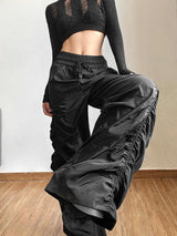 Litlookz Studio Y2K Ruched Parachute Pants, view 6