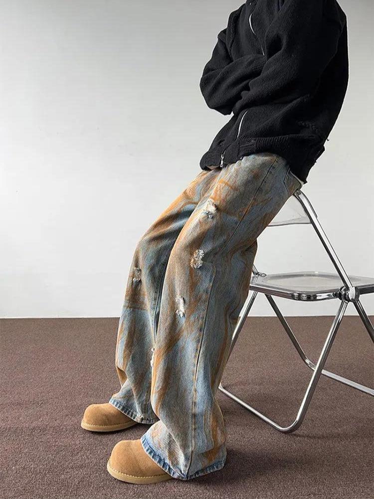 Litlookz Studio Y2K Rusty Wide Leg Denim Jeans