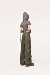 Litlookz Studio Y2K Safari Cargo Pants, view 5
