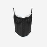 Litlookz Studio Y2K Satin Corset Top, view 4