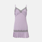 Litlookz Studio Y2K Satin Pleated Mini Dress, view 5