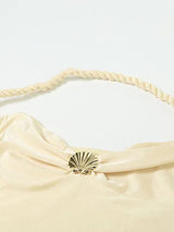 Litlookz Studio Y2K Satin Shell Halter Mini Dress, view 5