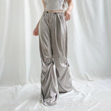 Litlookz Studio Y2K Satin Wide Leg Pants, view 2
