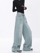 Litlookz Studio Y2K Seam Line Wide Leg Jeans, view 3