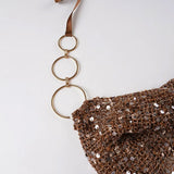 Litlookz Studio Y2K Sequin Halter Top, view 6