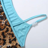 Litlookz Studio Y2K Sequin Leopard Crop Top, view 4