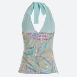 Litlookz Studio Y2K Sequined Halter Top, view 4