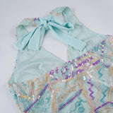 Litlookz Studio Y2K Sequined Halter Top, view 6