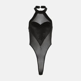 Litlookz Studio Y2K Sheer Heart Halter Top, view 5