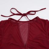 Litlookz Studio Y2K Sheer Keyhole Top, view 5
