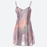 Litlookz Studio Y2K Sheer Mesh Slit Mini Dress, view 3