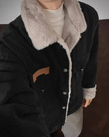 Litlookz Studio Y2K Sherpa Denim Jacket, view 6