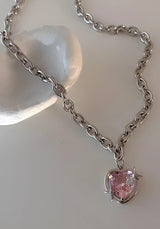 Litlookz Studio Y2K Shiny Heart Necklace, view 4