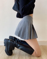 Litlookz Studio Y2K Side Slit Mini Skirt, view 3