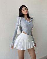 Litlookz Studio Y2K Side Slit Mini Skirt, view 6