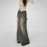 Litlookz Studio Y2K Side Strap Cargo Maxi Skirt, view 2