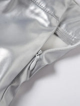 Litlookz Studio Y2K Silver Maxi Dress, view 5