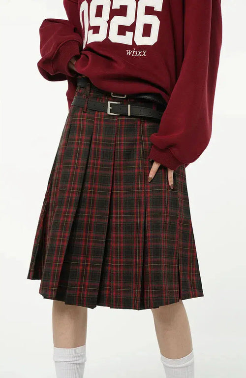 Litlookz Studio Y2K Skater Midi Skirt