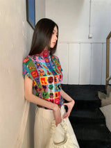 Litlookz Studio Y2K Sketchbook Pleated Top, view 2